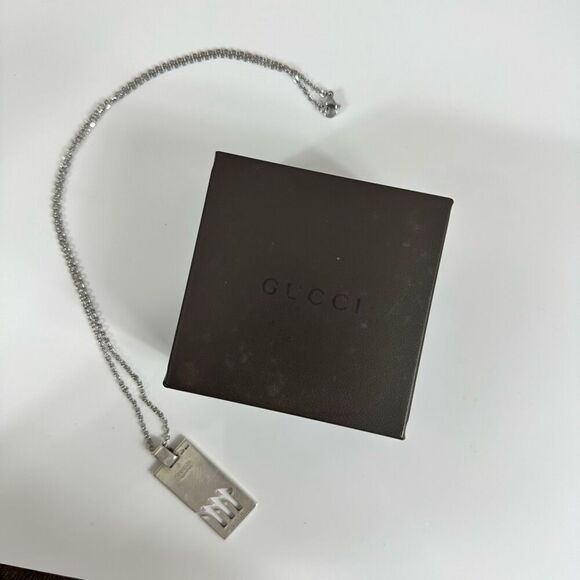Gucci Virgo Horoscope Pendant 20” Necklace Sterling Silver With Box - Picture 1 of 9
